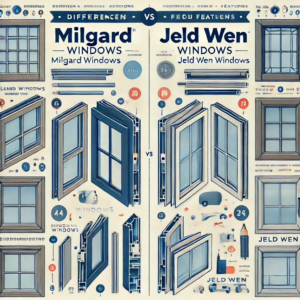 Milgard vs Jeld Wen Windows - Design, materials, features, comparison, differences.

